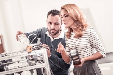 Ustaca mühendisleri 3D yazıcı yazdırma düzenleri test
