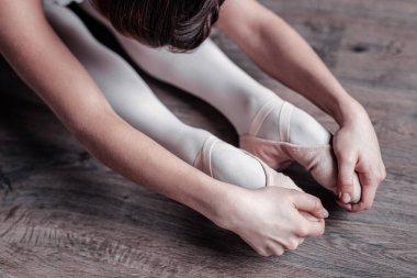 Çalışma dışarı profesyonel dansçı Üstten Görünüm