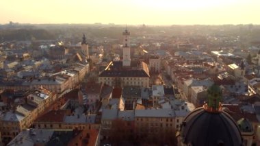 Renkli biuldings Müthiş panoramik görünümü
