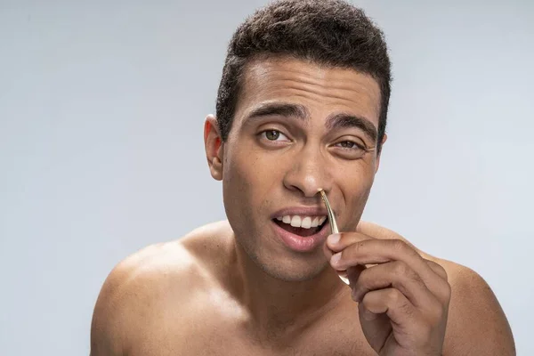 Young man preparing for his first date — Stock Photo, Image