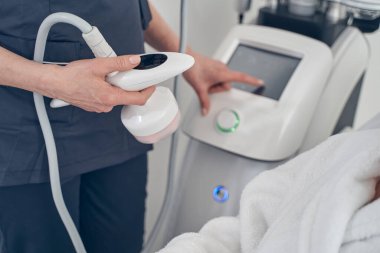 Klinikteki ultrason boşaltımının modern parçası.