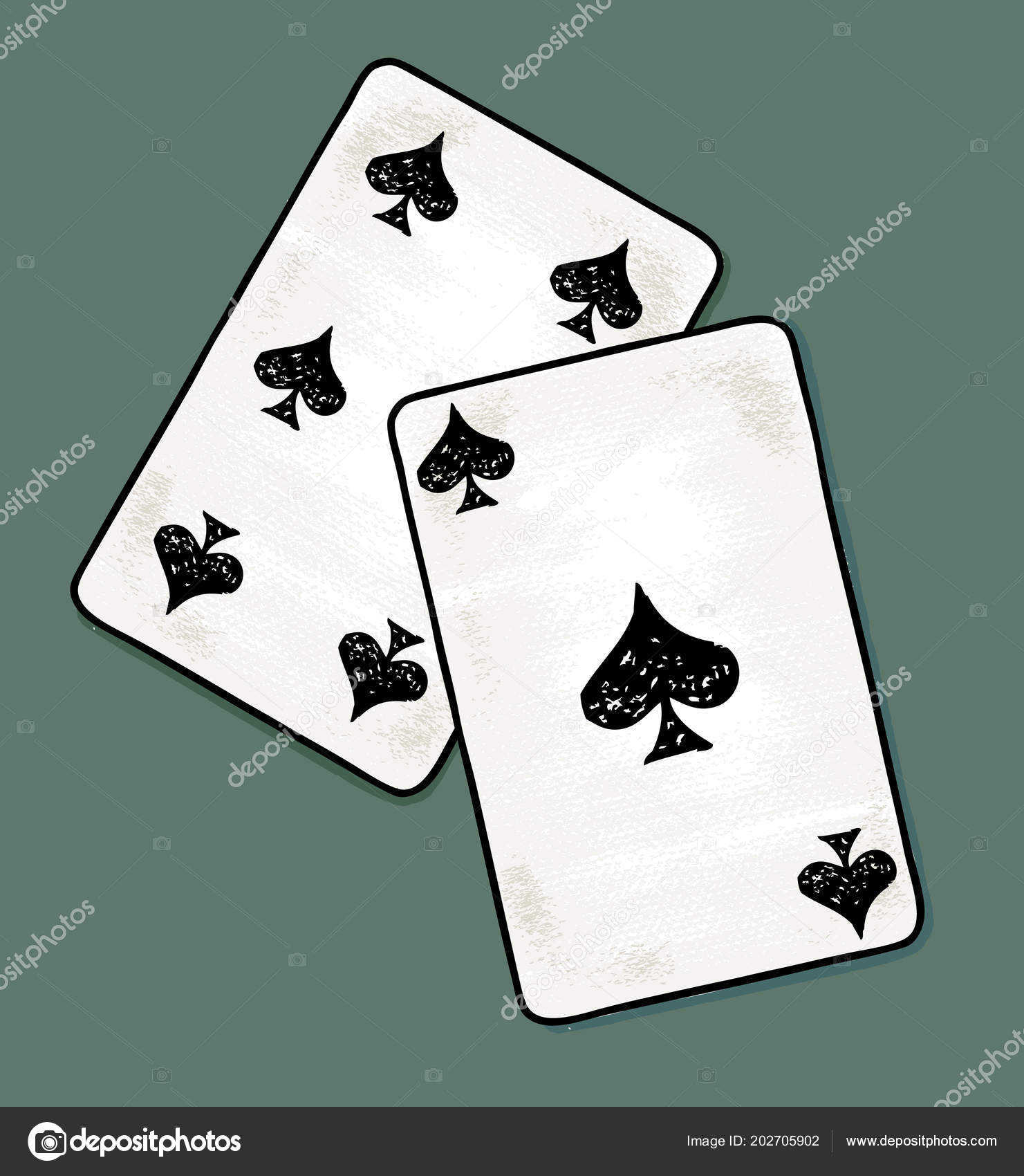 Poker Cards Drawing