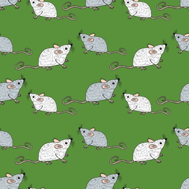 Beyaz ve gri sıçan sorunsuz arka plan