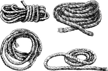 İp arma skeins çizimler