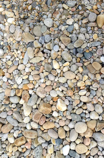 Closeup Rocks Pebbles Boulders Rocky Beach Which Have Been Eroded — Stock Photo, Image