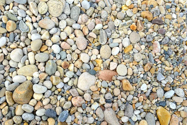 Closeup Rocks Pebbles Boulders Rocky Beach Which Have Been Eroded — Stock Photo, Image