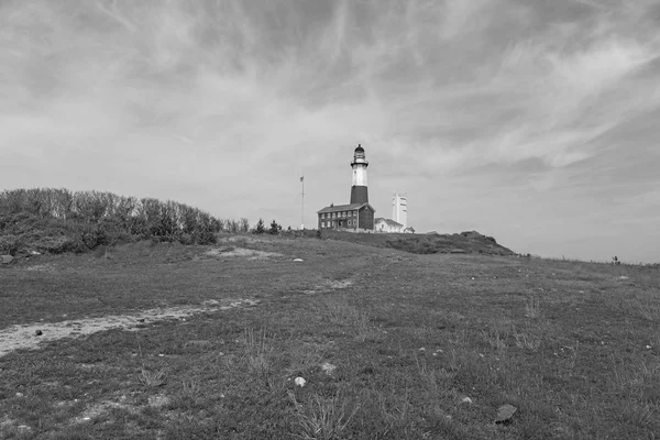 大西洋 ニューヨーク ロングアイランドのモントーク灯台と海岸の風景 — ストック写真