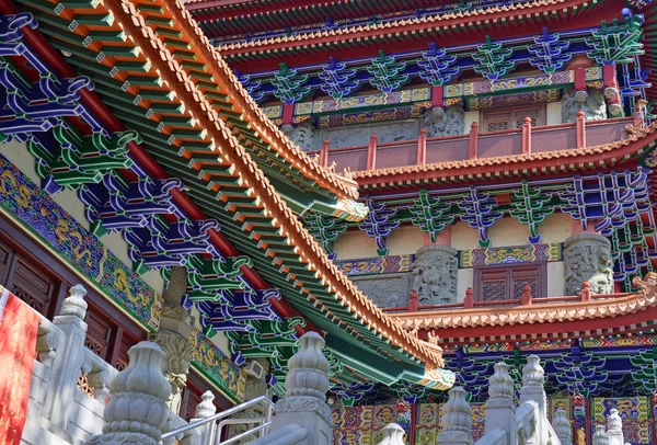 Lin Buddhistický Klášter Jeho Tradiční Čínská Architektura Ngong Ping Pohoří — Stock fotografie