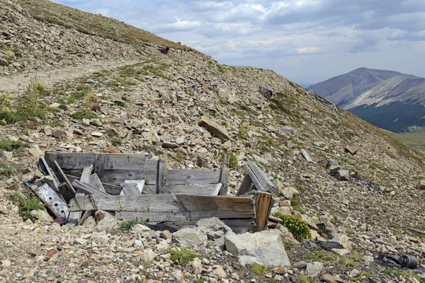 Überreste Einer Alten Bergbauhütte Den Bergen Westen Der Usa — Stockfoto