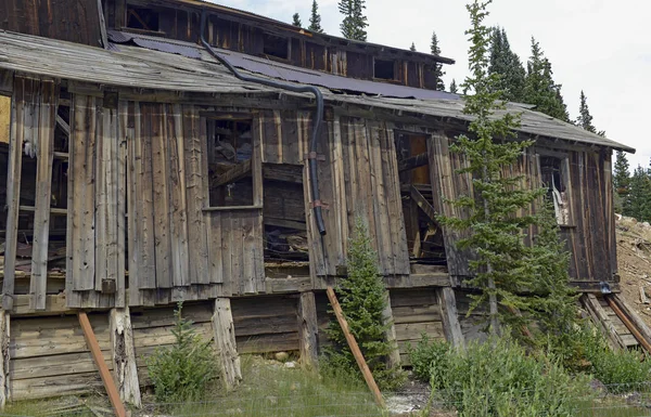 Restes Cabane Minière Vintage Dans Les Montagnes Ouest Des États — Photo