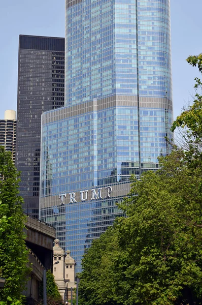 Chicago Circa Junio 2019 Trump International Hotel Tower Hotel Uso —  Fotos de Stock