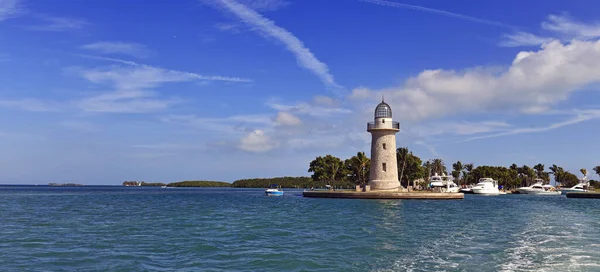 Biscayne Ulusal Parkı Florida Daki Deniz Feneri Telifsiz Stok Imajlar