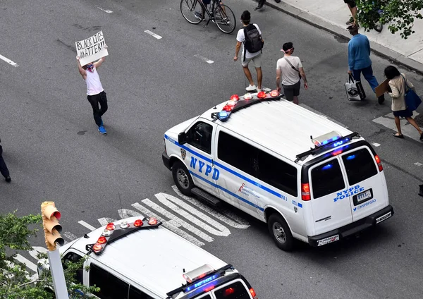 New York City Circa Květen2020 Uprostřed Sílícího Násilí Protestů Proti — Stock fotografie