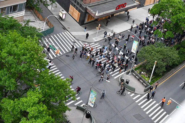 New York City Circa Květen2020 Uprostřed Sílícího Násilí Protestů Proti Stock Snímky