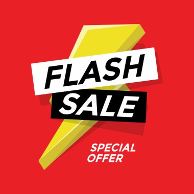 Satış banner şablon tasarımı flash. vektör