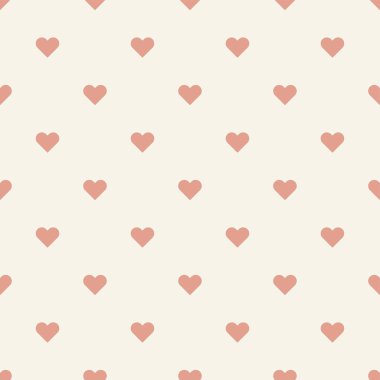 Dikişsiz desen retro kalp şekli. vektör