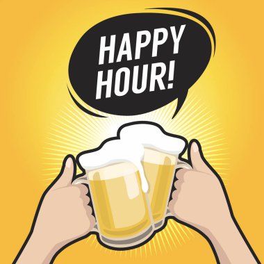 Happy hour bira kutluyor.