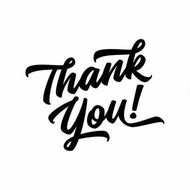 El yazısıyla yazılmış teşekkürler. El yazı çekilmiş. Teşekkür ederim hat. Teşekkür kartı. vektör