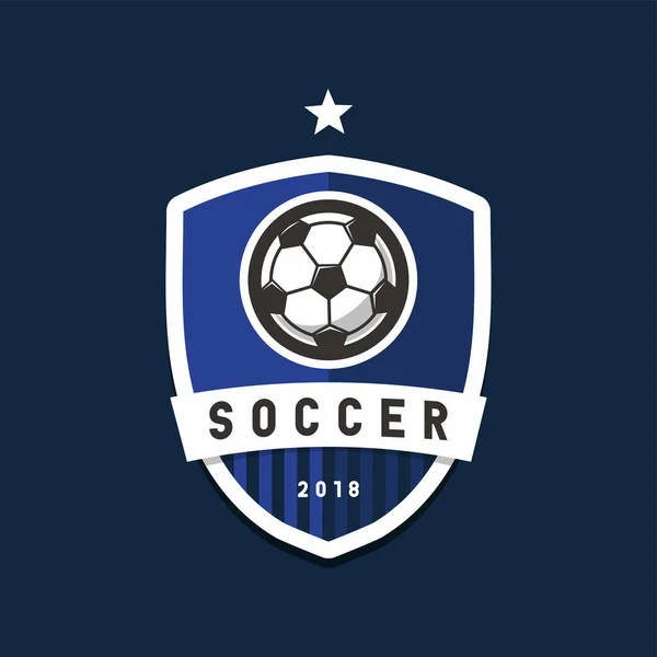 Fútbol Liga Fútbol Logo Elementos Diseño Para Equipo Deportivo — Archivo Imágenes Vectoriales