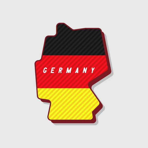 Carte Allemagne Style Moderne — Image vectorielle