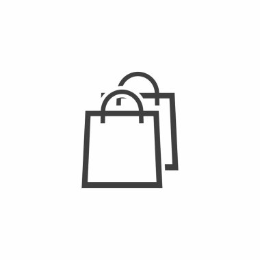 alışveriş çantası simgesi. vektör