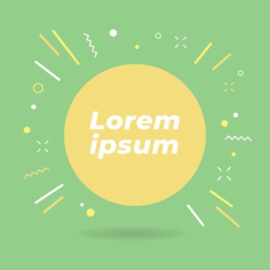 Modern daire arka plan tasarımı. vektör