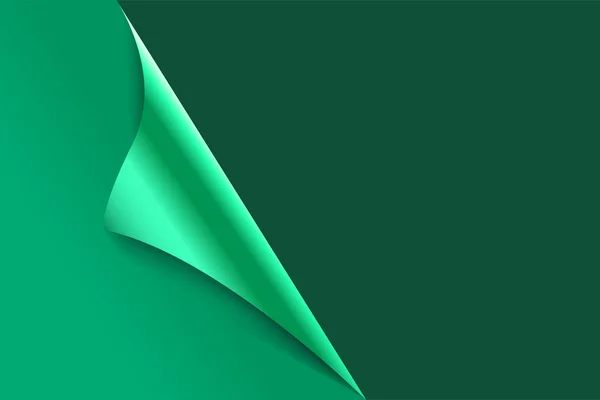 Folha Fundo Papel Verde Ondulado — Vetor de Stock