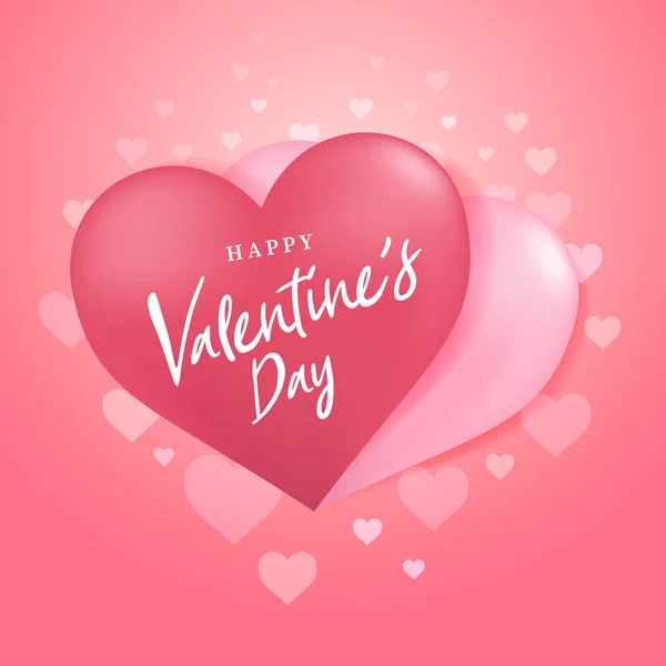 Счастливого Дня Святого Валентина Парами Форме Сердечного Шара — стоковый вектор