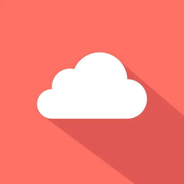 Σύννεφο Εικονίδιο Επίπεδη Σχεδίαση — Διανυσματικό Αρχείο
