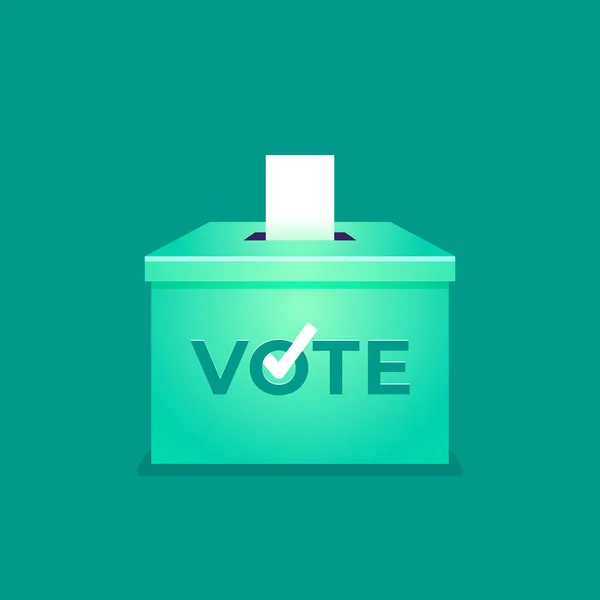 Voto Alle Urne Concetto Giorno Delle Elezioni — Vettoriale Stock