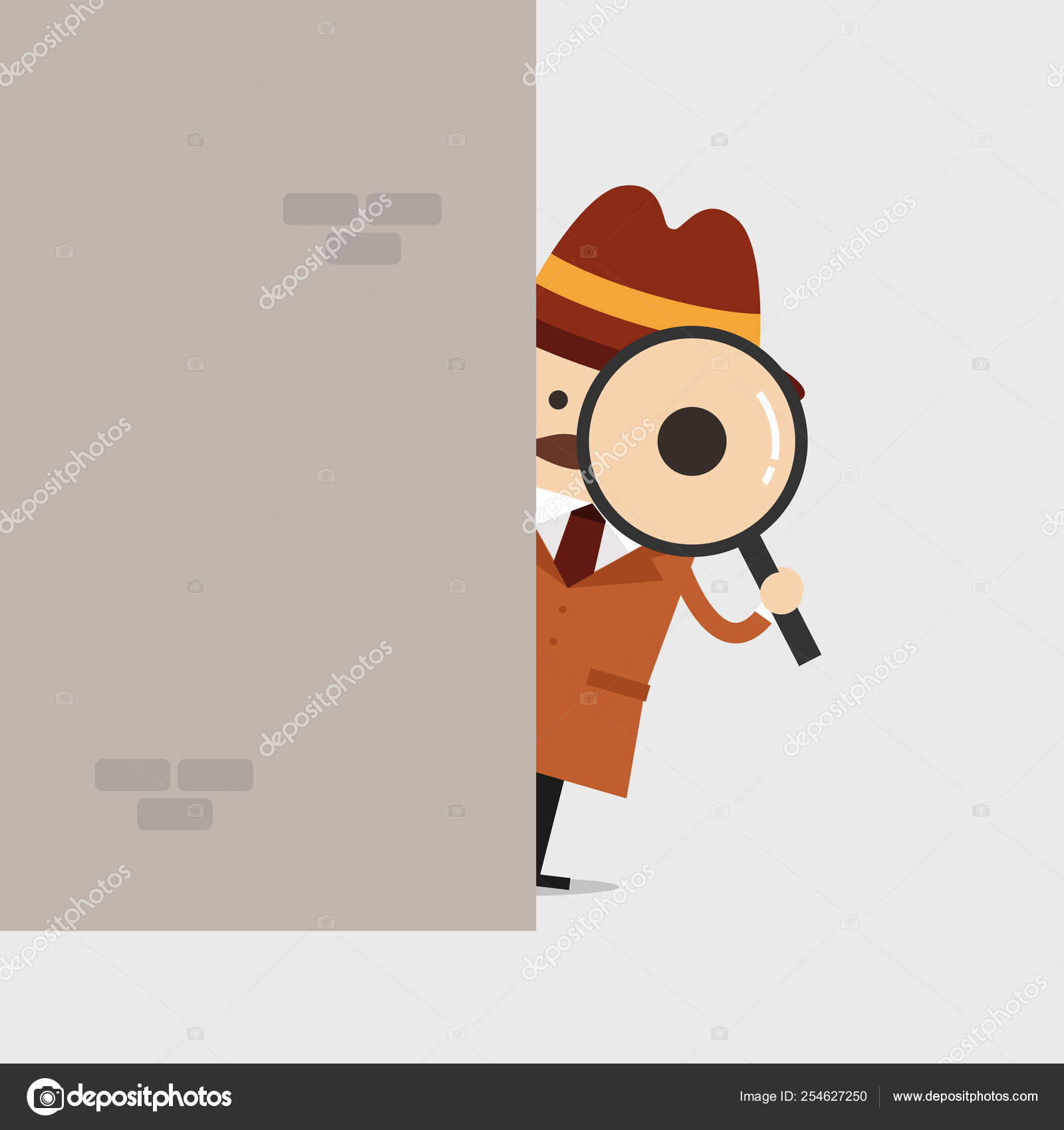 Detective Holding Magnifying Glass Wall Police Detective Inspector Cartoon Stock Vector Image By C Inueng Detective Holding Magnifying Glass Wall Police Detective Inspector Cartoon Stock Vector Image By C Inueng