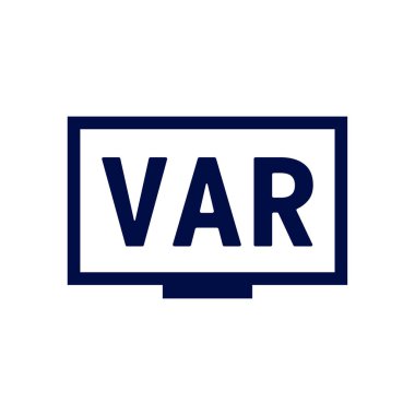 Maç Var, futbol veya futbol Video yardımcı hakem simgesini.