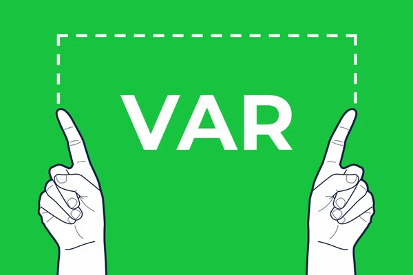 Var Domaren Händer Tecken — Stock vektor