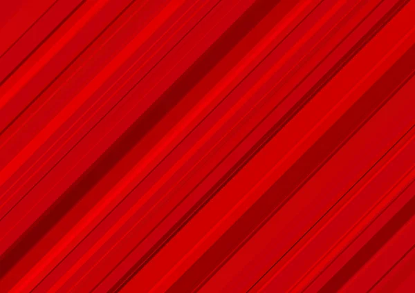 赤いストライプの抽象的な赤い背景 — ストックベクタ