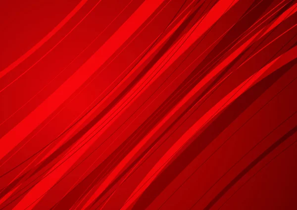 带红色曲线的抽象红色背景 — 图库矢量图片