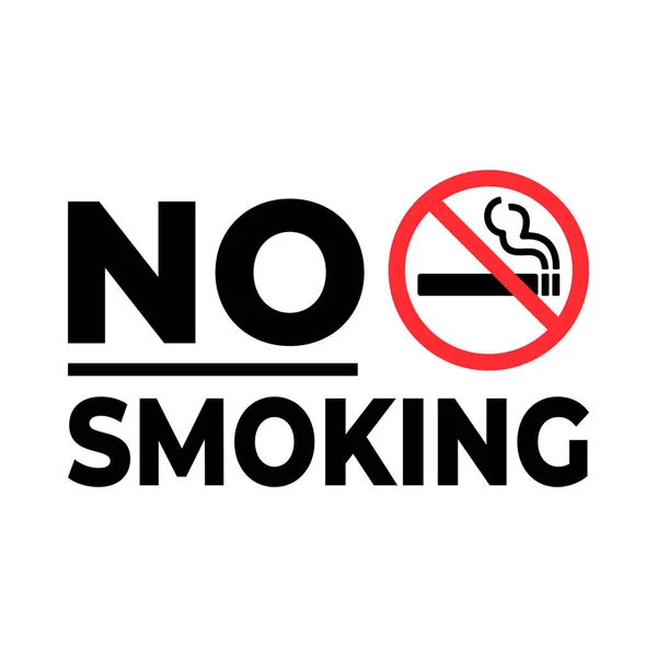 Interdiction Fumer Interdiction Fumer Isolé Sur Fond Blanc — Image vectorielle