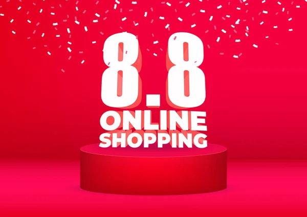 Online Shopping Verkauf Poster Oder Flyer Design Online Shopping Day — Stockvektor