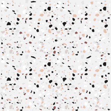 Terrazzo dikişsiz desen. Pastel renkler arka plan.