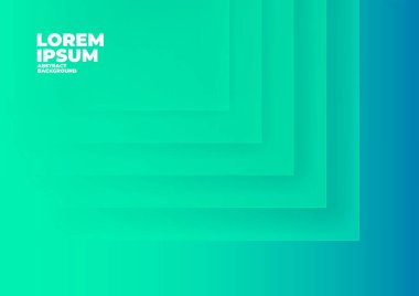 Metin ve ileti için yeşil arkaplan ile soyut dikdörtgen örtüşür.