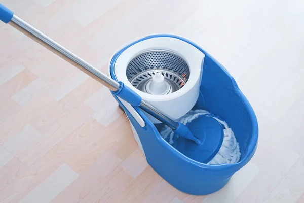 Floor Cleaning Mob Bucket Cleaning Floor Room — Stock Photo, Image