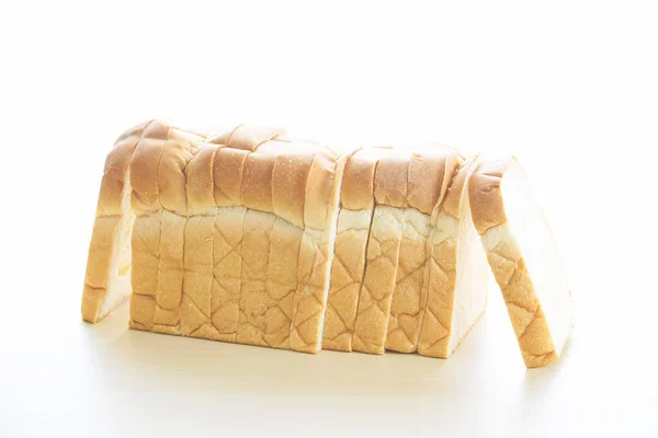 Homemade Slide Bread Wooden Table — Stock Photo, Image