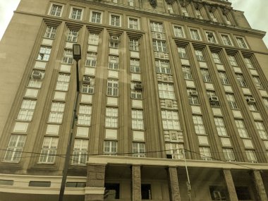 Antik mimari. Tarihi binalar. Porto Alegre şehri, Rio Grande do Sul, Brezilya. Tarihi bir merkez. Şehir manzarası. Başkent başkenti. Güney Brezilya bölgesi.