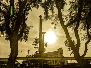 Gaz ölçer fabrikası. Antik mimari. Tarihi binalar. Porto Alegre şehri, Rio Grande do Sul, Brezilya. Tarihi bir merkez. Şehir manzarası. Başkent başkenti. Güney Brezilya bölgesi.
