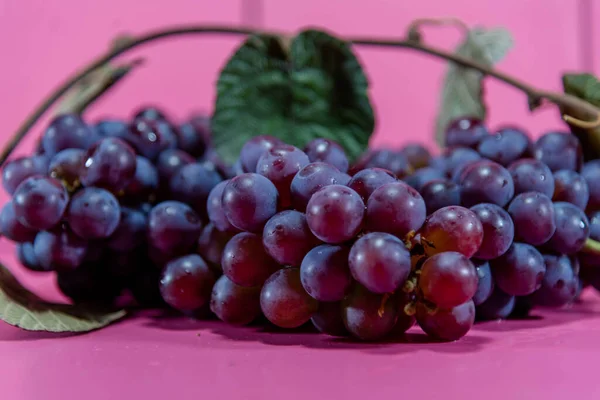 Bando Uvas Mesa Uva Rosa Amplamente Utilizada Como Fonte Matéria — Fotografia de Stock