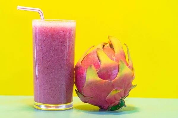 Pitayasaft Drakfrukt Pitaya Juice Kraftfull Dryck För Att Bekämpa Uppkomsten — Stockfoto
