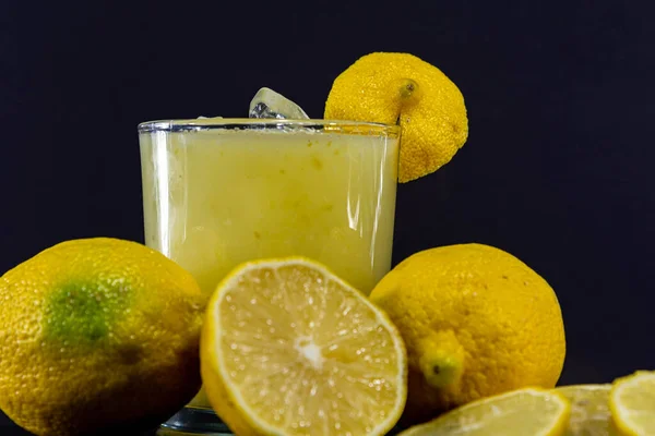 Ovoce Citrónová Šťáva Citron Nebo Žlutý Citron Plody Které Patří — Stock fotografie