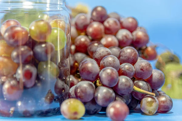 Bando Uvas Mesa Frutas Para Consumo Fresco Uvas Para Fazer — Fotografia de Stock