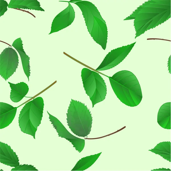 장미와의 원활한 텍스처 나뭇잎 빈티지 일러스트 가능한 그리기 — 스톡 벡터