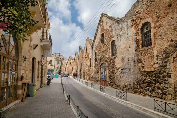 Oude Haven Chania Griekenland Kreta — Stockfoto