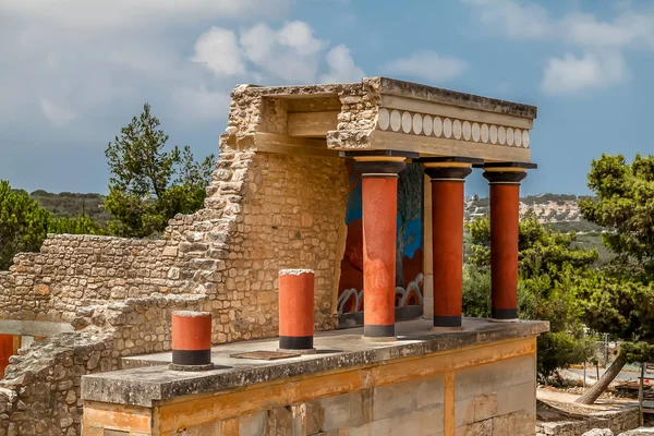 Palácio Knossos Grécia Creta — Fotografia de Stock